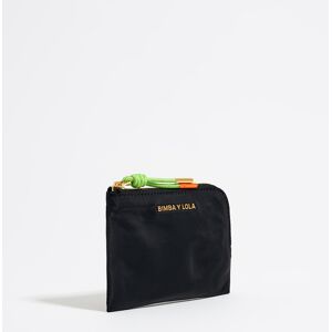 BIMBA Y LOLA Black nylon coin purse BLACK UN adult