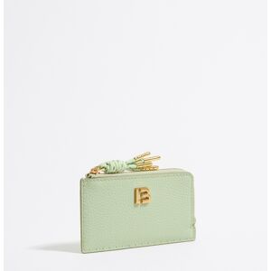 BIMBA Y LOLA Pastel green leather coin purse/card holder PASTEL GREEN UN adult