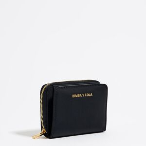 BIMBA Y LOLA Black nylon flap purse BLACK UN adult
