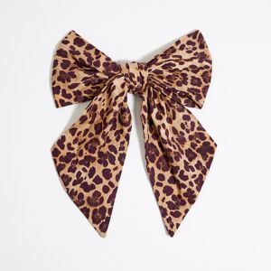 BIMBA Y LOLA Leopard Natural print bow hair clip LEOPARD NATURAL UN adult