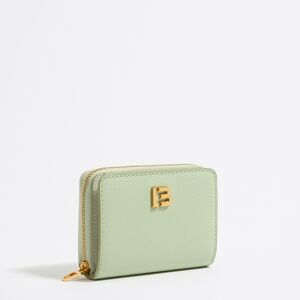 BIMBA Y LOLA Pastel green leather flap purse PASTEL GREEN UN adult