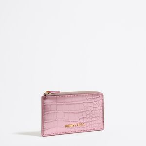 BIMBA Y LOLA Light pink mock croc card holder/coin purse LIGHT PINK UN adult