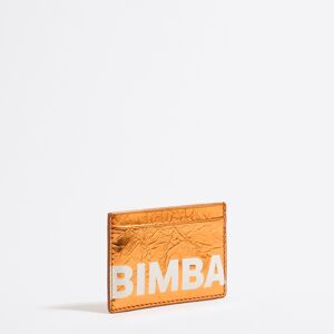 BIMBA Y LOLA Orange leather card holder ORANGE UN adult