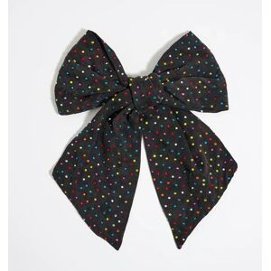 BIMBA Y LOLA Black crystals bow hair clip BLUE BLACK UN adult