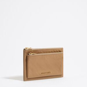 BIMBA Y LOLA Tan nylon double purse TAN UN adult