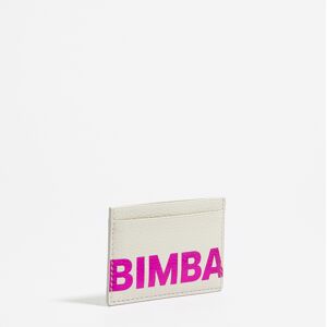 BIMBA Y LOLA White leather card holder WHITE UN adult