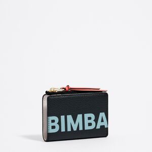 BIMBA Y LOLA Black leather rectangular purse BLACK UN adult