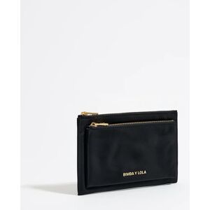 BIMBA Y LOLA Black nylon double purse BLACK UN adult