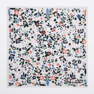 BIMBA Y LOLA White naïve flowers and vases scarf OFF WHITE UN adult