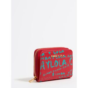 BIMBA Y LOLA Red mock croc flap purse BIMBAYLOLA.COM RED UN adult