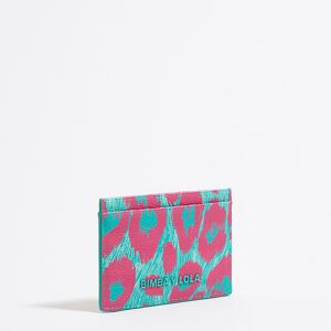 BIMBA Y LOLA Turquoise leopard card holder LEOPARD TURQUOISE UN adult