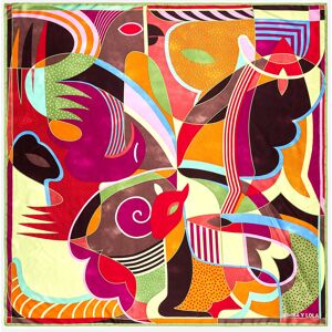 BIMBA Y LOLA Garnet geometric shapes scarf GARNET UN adult BIMBA Y LOLA Garnet geometric shapes scarf GARNET UN adult