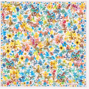 BIMBA Y LOLA Pale pink watercolor floral scarf LIGHT PINK UN adult BIMBA Y LOLA Pale pink watercolor floral scarf LIGHT PINK UN adult