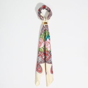 BIMBA Y LOLA Paisley and flowers scarf charm IVORY UN adult BIMBA Y LOLA Paisley and flowers scarf charm IVORY UN adult