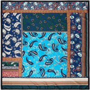 BIMBA Y LOLA Patchwork paisley and flowers scarf BLUE UN adult BIMBA Y LOLA Patchwork paisley and flowers scarf BLUE UN adult