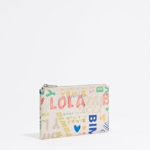 BIMBA Y LOLA Ivory BIMBA logos print coin purse BIMBA LOGOS IVORY UN adult BIMBA Y LOLA Ivory BIMBA logos print coin purse BIMBA LOGOS IVORY UN adult