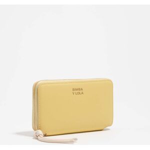 BIMBA Y LOLA Medium banana leather horizontal wallet BANANA UN adult BIMBA Y LOLA Medium banana leather horizontal wallet BANANA UN adult