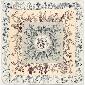 BIMBA Y LOLA Off-white floral botanical illustration scarf OFF WHITE UN adult BIMBA Y LOLA Off-white floral botanical illustration scarf OFF WHITE UN adult