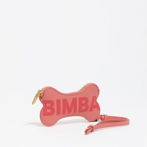 BIMBA Y LOLA Bubblegum pink leather coin purse bone charm CHEWING GUM PINK UN adult BIMBA Y LOLA Bubblegum pink leather coin purse bone charm CHEWING GUM PINK UN adult