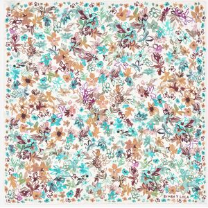 BIMBA Y LOLA White watercolor floral scarf WHITE UN adult BIMBA Y LOLA White watercolor floral scarf WHITE UN adult