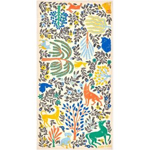 BIMBA Y LOLA Sand vegetation and animals shawl SAND UN adult BIMBA Y LOLA Sand vegetation and animals shawl SAND UN adult