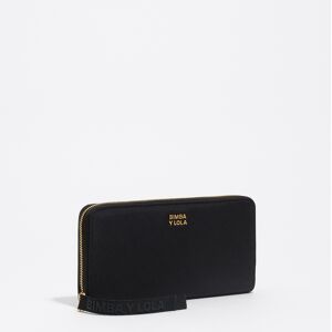BIMBA Y LOLA Large black nylon horizontal wallet BLACK UN adult BIMBA Y LOLA Large black nylon horizontal wallet BLACK UN adult