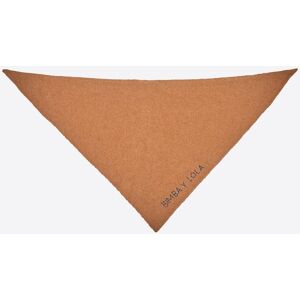 BIMBA Y LOLA Camel cashmere knit triangle scarf embroidered logo CAMEL UN adult BIMBA Y LOLA Camel cashmere knit triangle scarf embroidered logo CAMEL UN adult