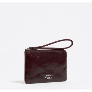 BIMBA Y LOLA Small chestnut leather coin purse CHESTNUT UN adult BIMBA Y LOLA Small chestnut leather coin purse CHESTNUT UN adult