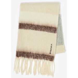 BIMBA Y LOLA Ivory striped brushed scarf IVORY UN adult BIMBA Y LOLA Ivory striped brushed scarf IVORY UN adult