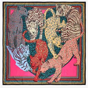 BIMBA Y LOLA Aquamarine cats heart scarf with borders AQUAMARINE UN adult BIMBA Y LOLA Aquamarine cats heart scarf with borders AQUAMARINE UN adult