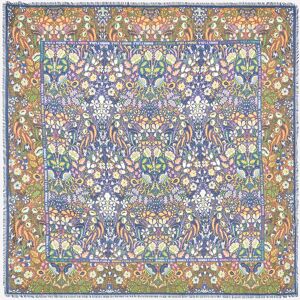 BIMBA Y LOLA Navy flowers and logo border scarf NAVY UN adult BIMBA Y LOLA Navy flowers and logo border scarf NAVY UN adult