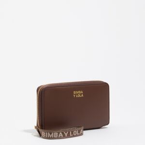 BIMBA Y LOLA Medium mocha leather horizontal wallet MOKA UN adult BIMBA Y LOLA Medium mocha leather horizontal wallet MOKA UN adult