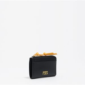 BIMBA Y LOLA Black leather card holder coin purse BLACK UN adult BIMBA Y LOLA Black leather card holder coin purse BLACK UN adult