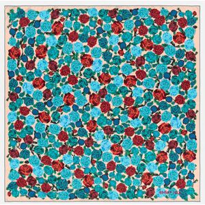 BIMBA Y LOLA Turquoise roses scarf TURQUOISE UN adult BIMBA Y LOLA Turquoise roses scarf TURQUOISE UN adult