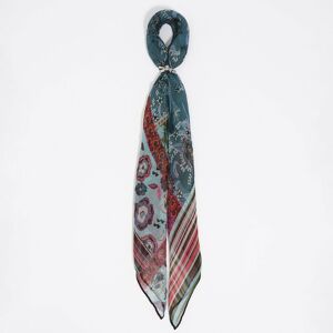 BIMBA Y LOLA Aquamarine patchwork paisley and flowers silk scarf charm AQUAMARINE UN adult BIMBA Y LOLA Aquamarine patchwork paisley and flowers silk scarf charm AQUAMARINE UN adult