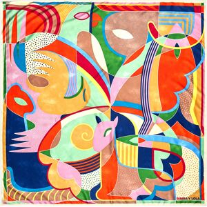 BIMBA Y LOLA Orange geometric shapes scarf ORANGE UN adult BIMBA Y LOLA Orange geometric shapes scarf ORANGE UN adult