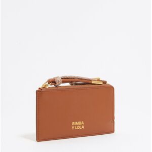 BIMBA Y LOLA Tan leather card holder/coin purse TAN UN adult BIMBA Y LOLA Tan leather card holder/coin purse TAN UN adult