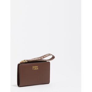BIMBA Y LOLA Mocha leather flap purse MOKA UN adult BIMBA Y LOLA Mocha leather flap purse MOKA UN adult