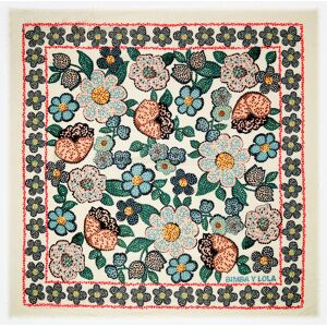 BIMBA Y LOLA Ivory mosaic floral wool shawl IVORY UN adult BIMBA Y LOLA Ivory mosaic floral wool shawl IVORY UN adult