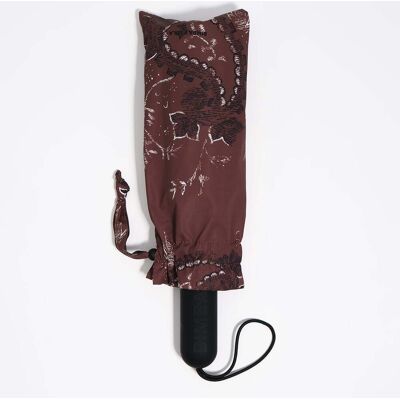 BIMBA Y LOLA Brown paisley print umbrella CHOCOLATE UN adult BIMBA Y LOLA Brown paisley print umbrella CHOCOLATE UN adult
