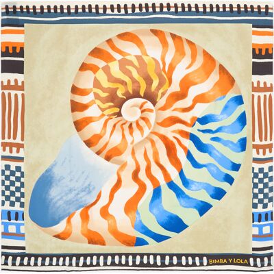 BIMBA Y LOLA Orange shell scarf ORANGE UN adult BIMBA Y LOLA Orange shell scarf ORANGE UN adult
