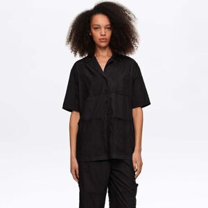 BIMBA Y LOLA Black embroidered scarf patchwork shirt BLACK XSS adult BIMBA Y LOLA Black embroidered scarf patchwork shirt BLACK XSS adult