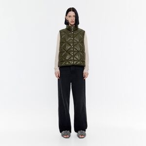 BIMBA Y LOLA Olive green quilted vest OLIVE S adult