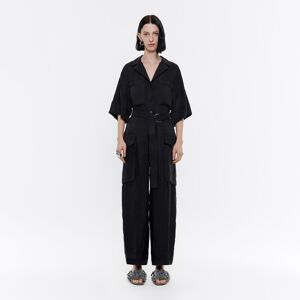 BIMBA Y LOLA Washed black fluid cargo jumpsuit WASHED BLACK S adult