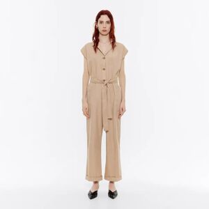 BIMBA Y LOLA Beige oversize jumpsuit BEIGE XS adult