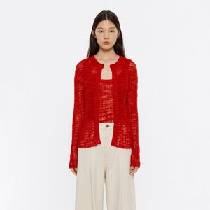 BIMBA Y LOLA Red knitted cardigan RED XSS adult