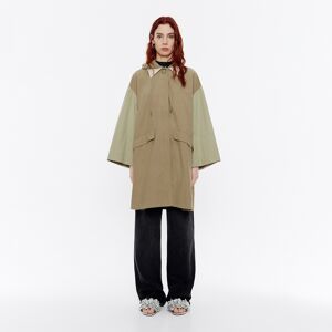 BIMBA Y LOLA Khaki cotton A-line trench KHAKI L adult