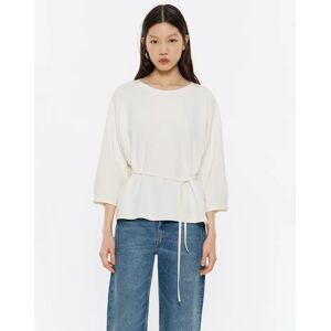 BIMBA Y LOLA Ivory batwing sleeve T-shirt IVORY M adult