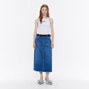 BIMBA Y LOLA Blue denim midi skirt DENIM BLUE 36 adult