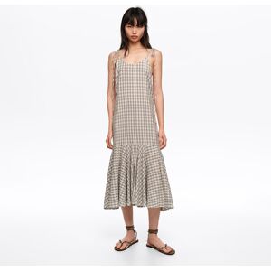 BIMBA Y LOLA Light blue checked strappy dress LIGHT BLUE BIMBA Y LOLA Light blue checked strappy dress LIGHT BLUE